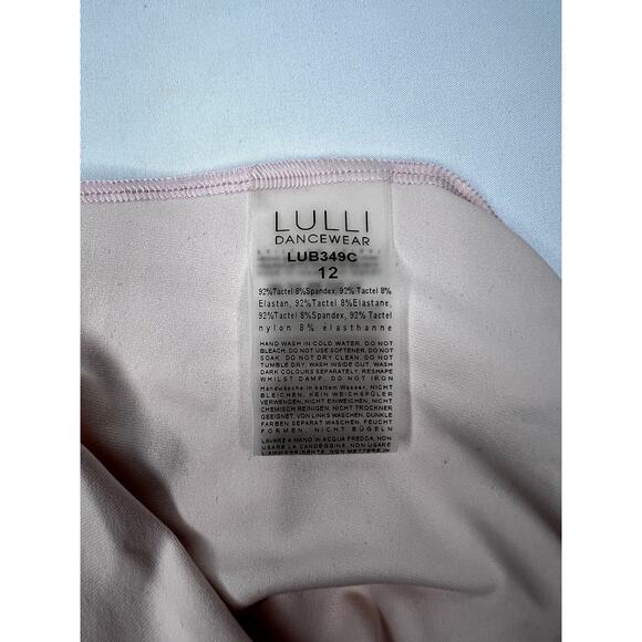 Lulli Dancwear Pink leotard Size 12 Youth kids Leotard DANCE gymnastics NWOT - Picture 3 of 3